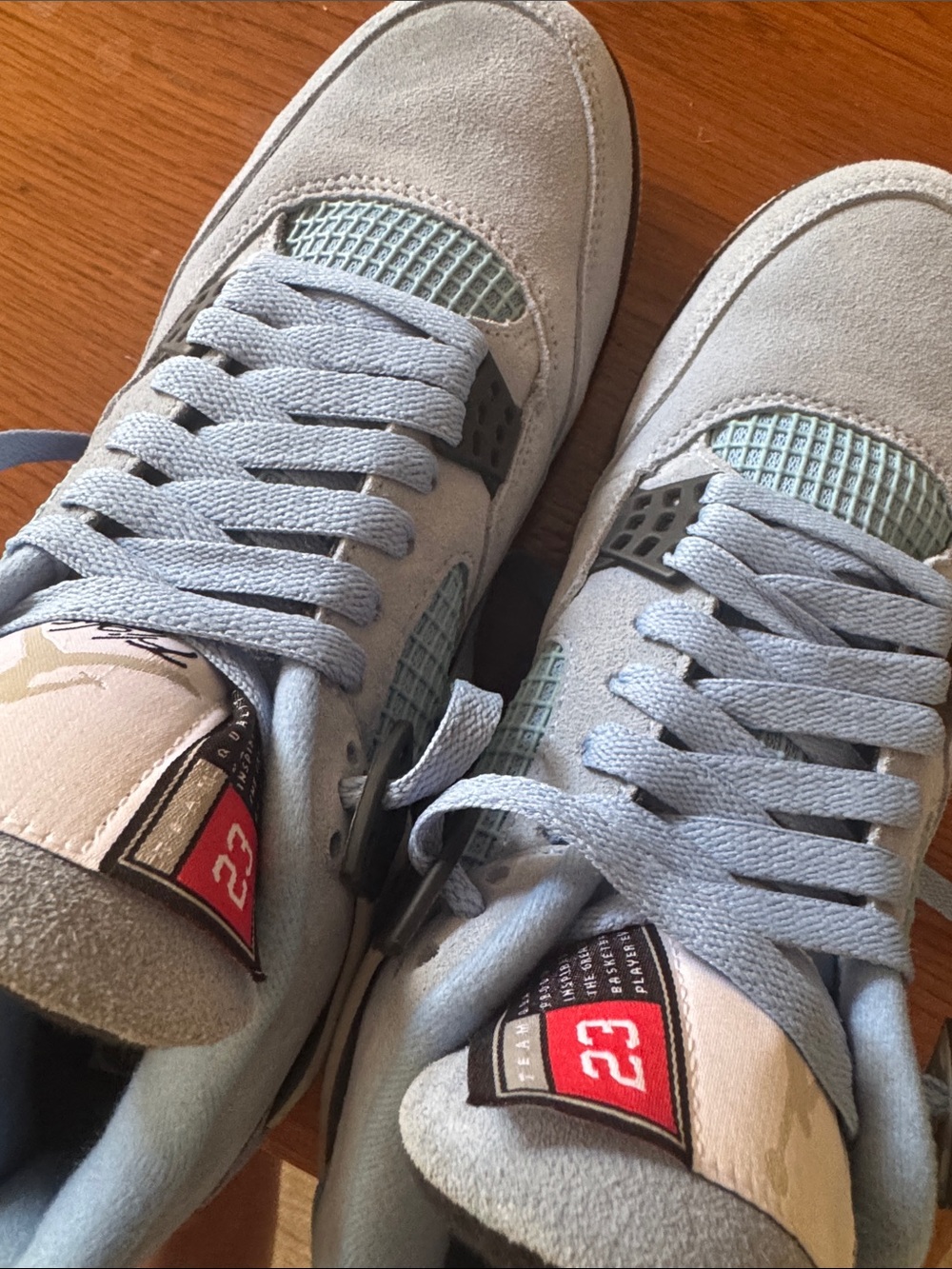 blue suede sneakers - Picture 9 of 10